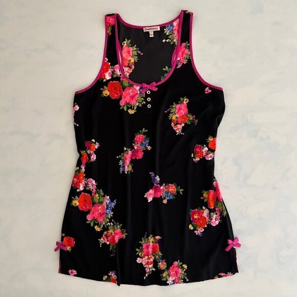 Juicy Couture Dresses & Skirts - Juicy Couture Floral Chemise Bow Slip Dress